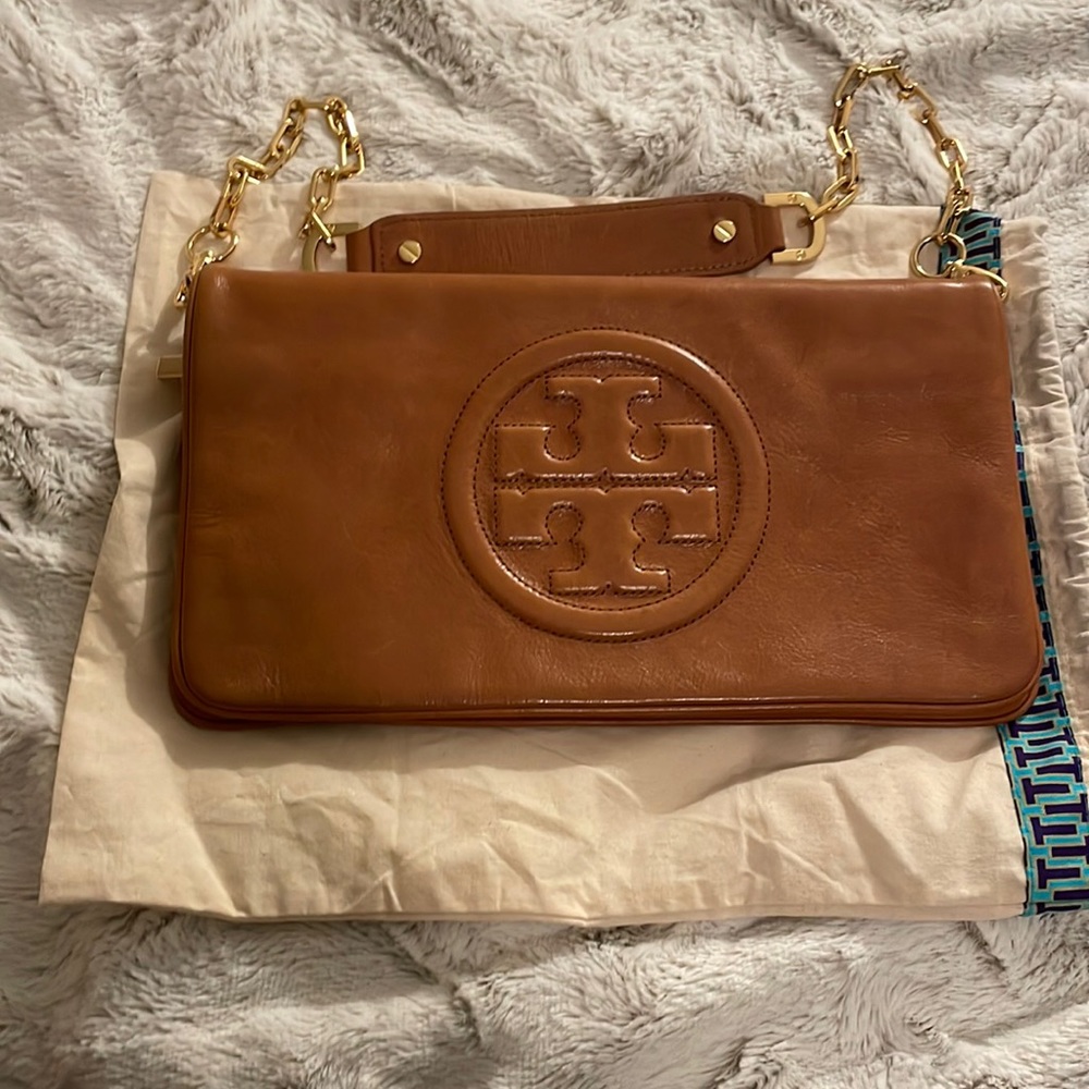Tory Burch Bomba Reva Brown Shoulder Bag (vintage)